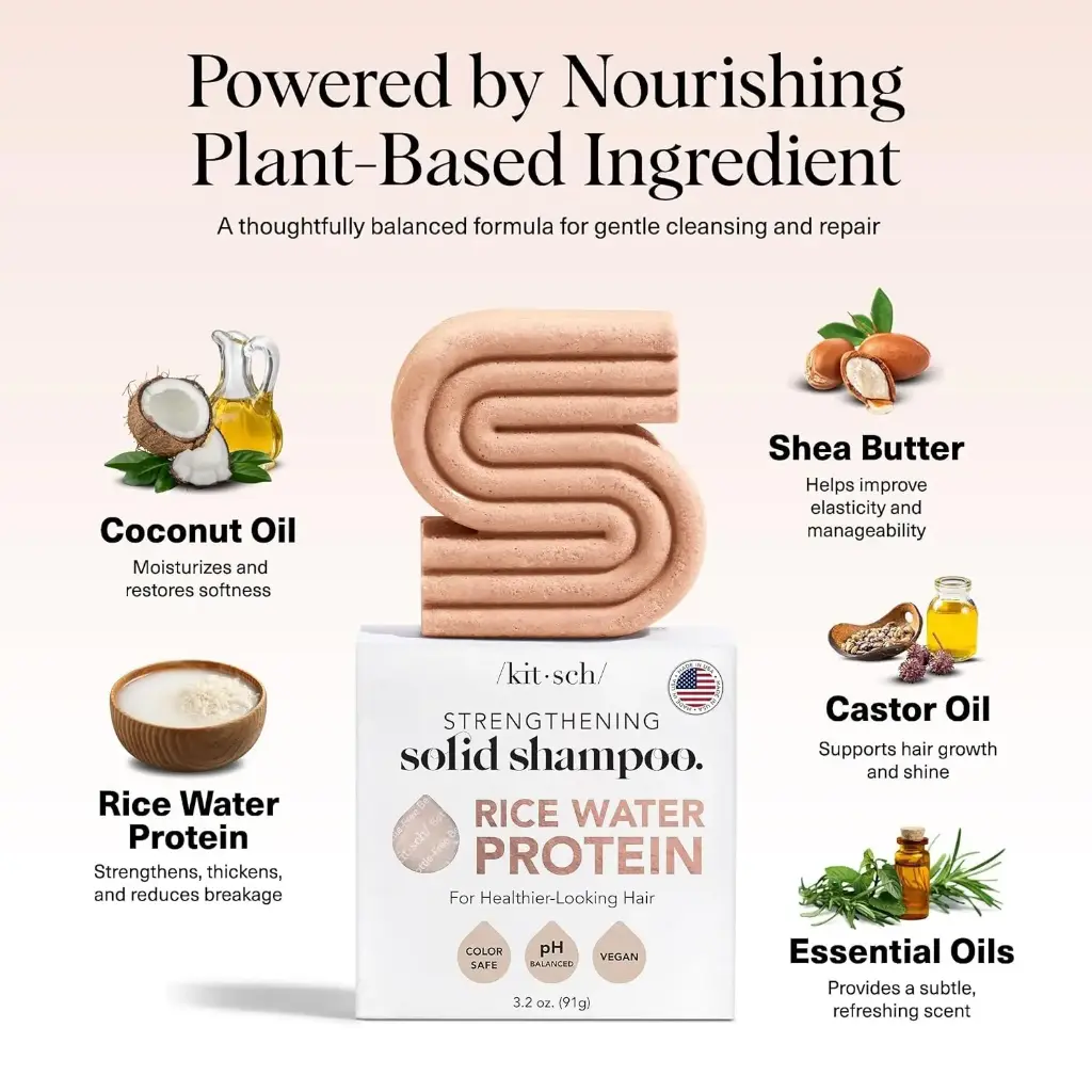 Rice Water Shampoo Bar for Hair Growth