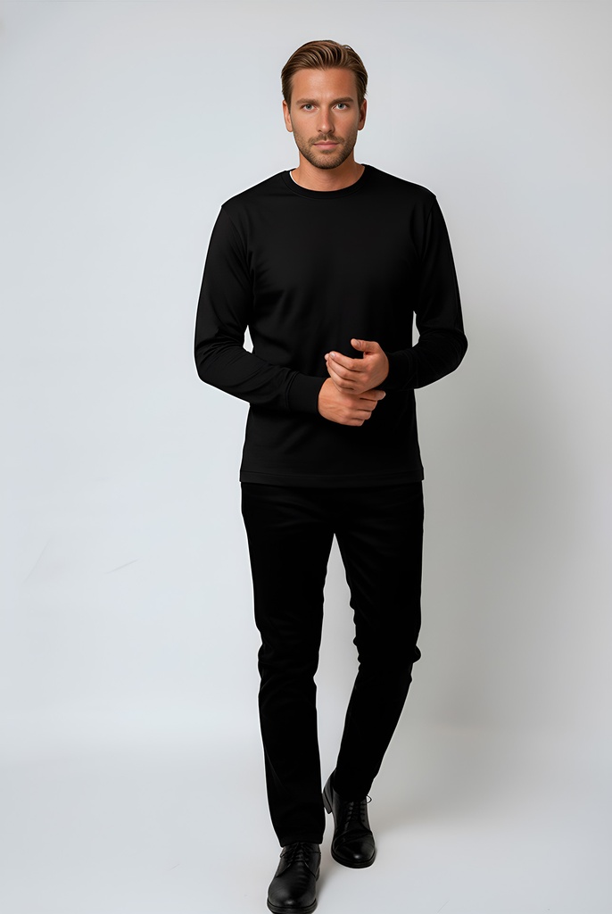 Supima® Cotton Midweight Long Sleeve Tee 